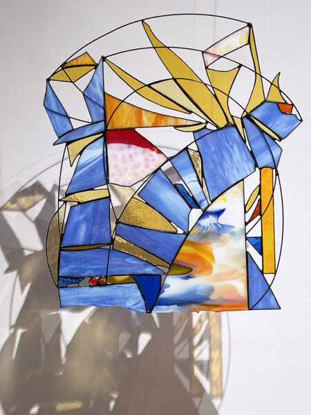 Métamorphose - Lyne Noiseux, vitrail