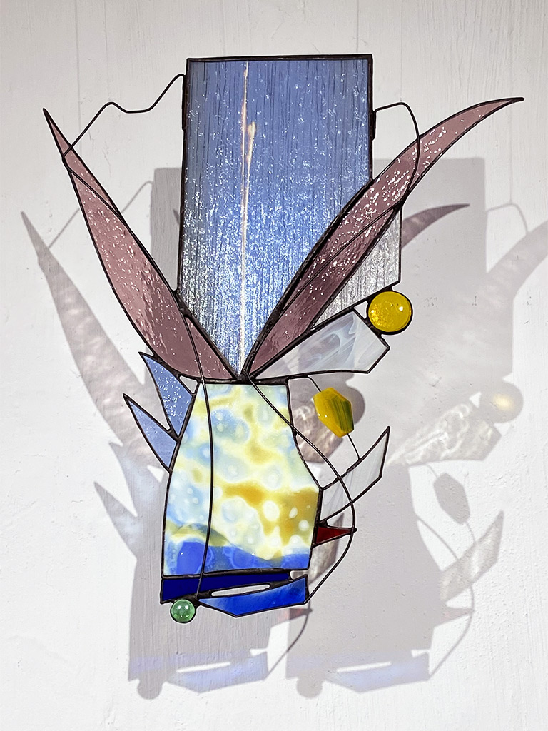 Déesses Hawaï no3 Air - Lyne Noiseux, vitrail