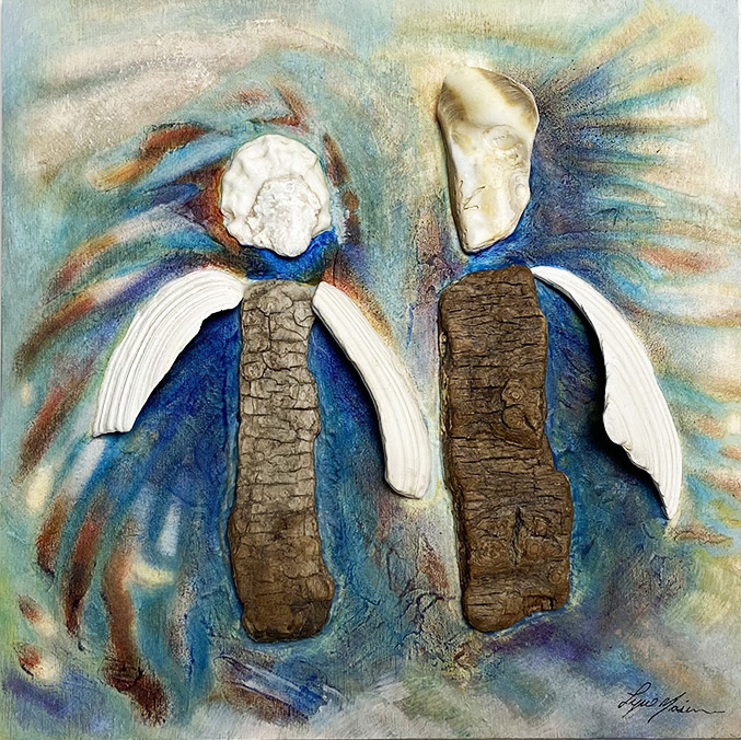 Se tenir debout - Lyne Noiseux, tableau bas relief