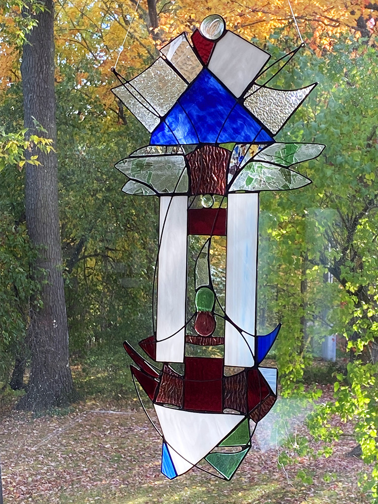 Portail - Lyne Noiseux, vitrail