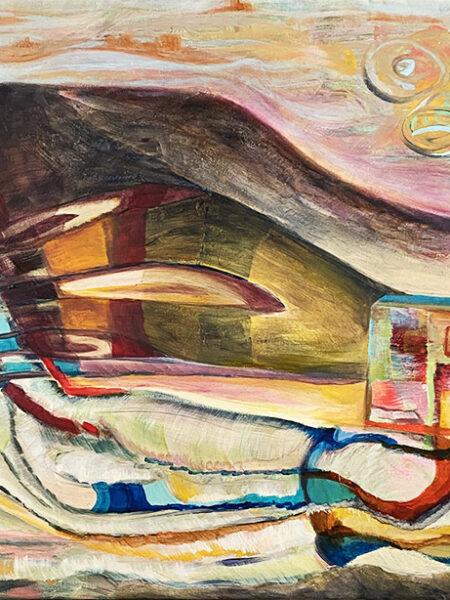 La casa aux idées - Lyne Noiseux, tableau technique mixte