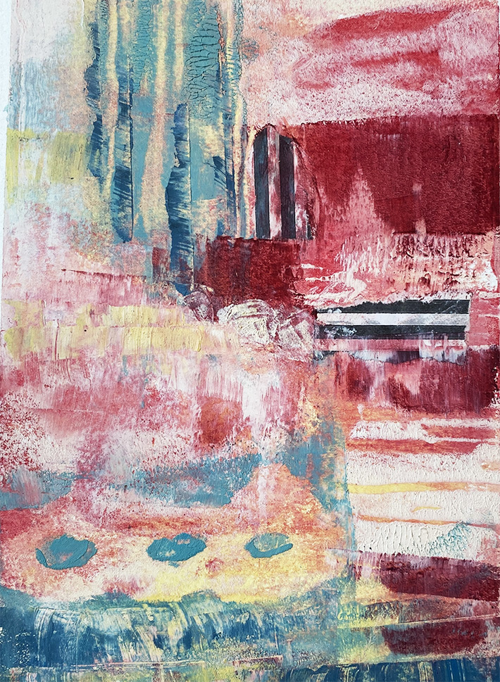 Fusion des plans - Lyne Noiseux, tableau technique mixte